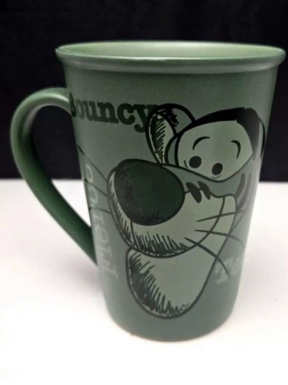 Walt Disney Green Tigger Mug Bouncy Fierce Adventurous
Tenacious Carefree 12 oz